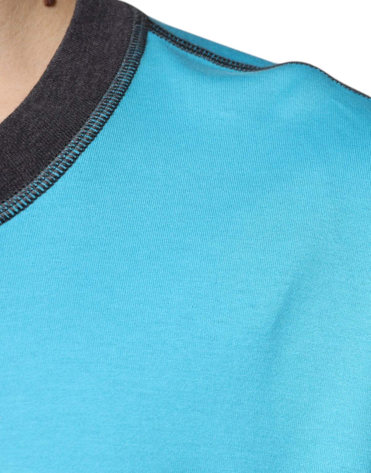 Dolce & Gabbana Blue Logo Crew Neck Short Sleeves Men's T-shirt