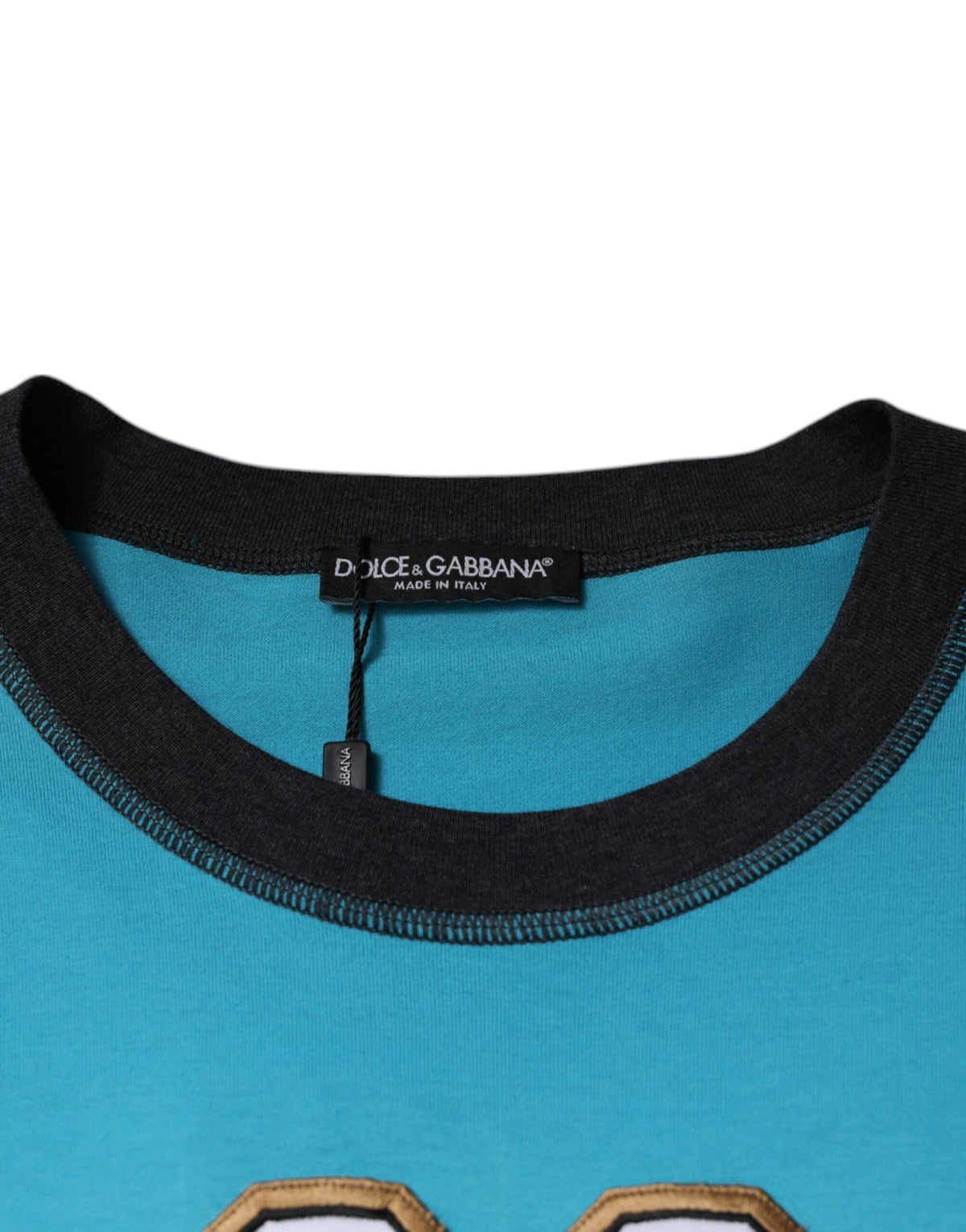 Dolce & Gabbana Blue Logo Crew Neck Short Sleeves Men's T-shirt