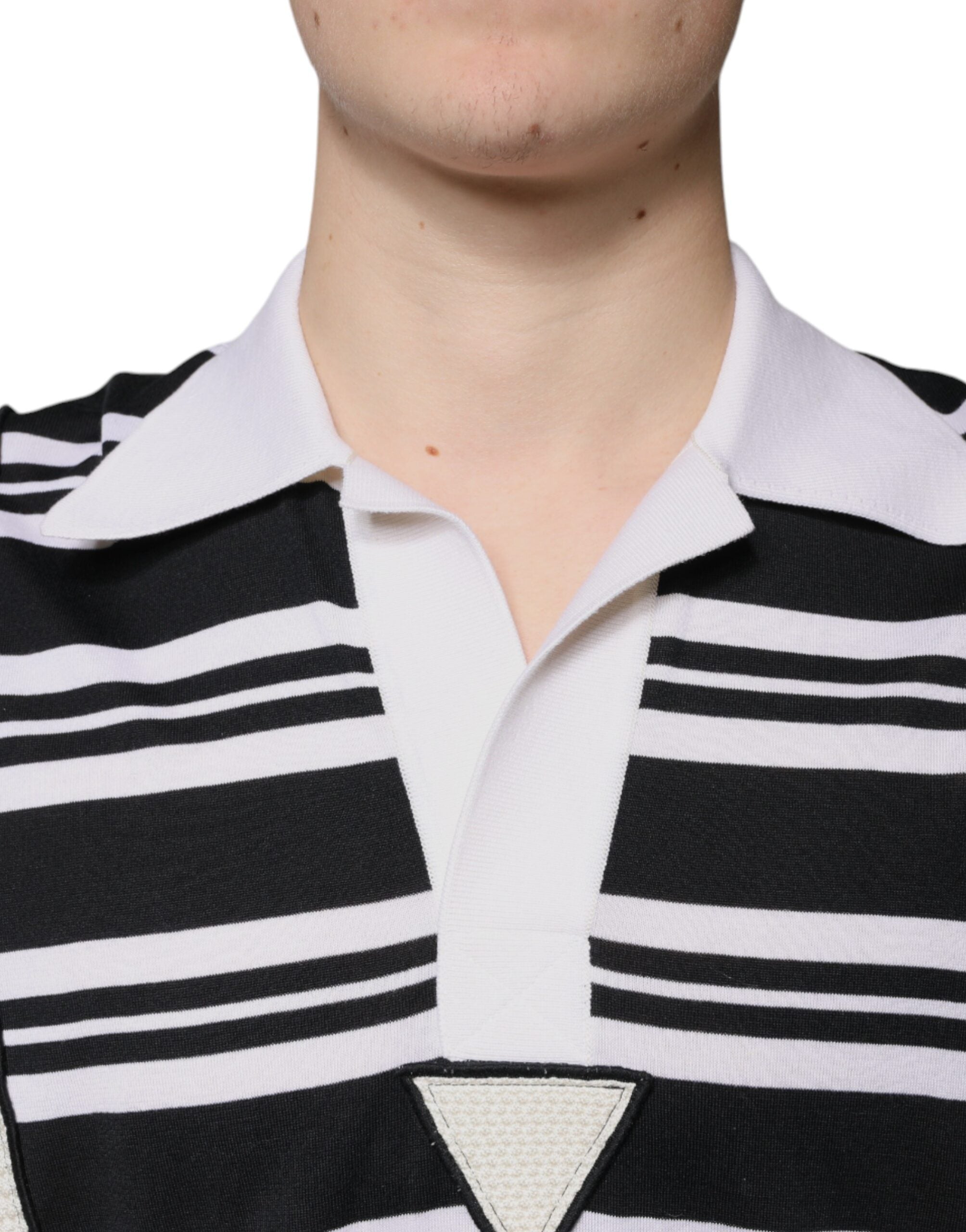 Dolce & Gabbana Multicolor Stripe Collared Polo Men's T-shirt