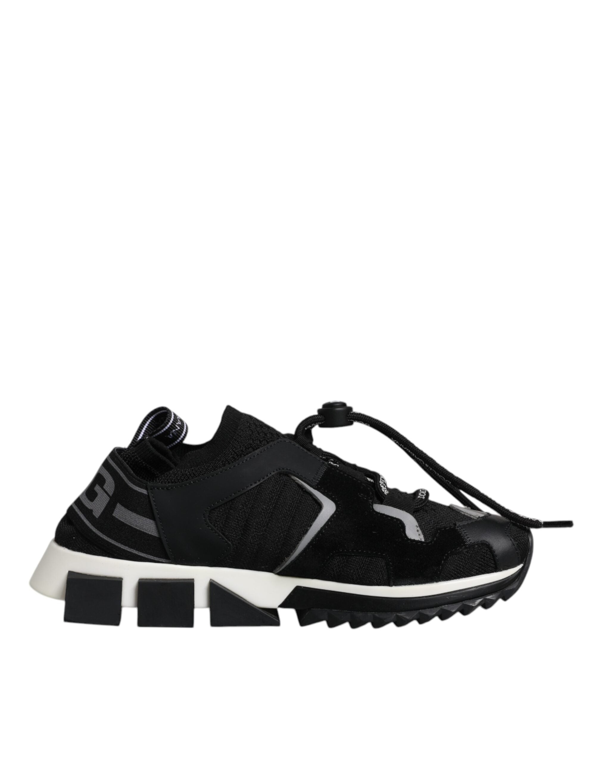 Dolce & Gabbana Black White Logo Sorrento Sneakers Women's Shoes (Pre-Owned)