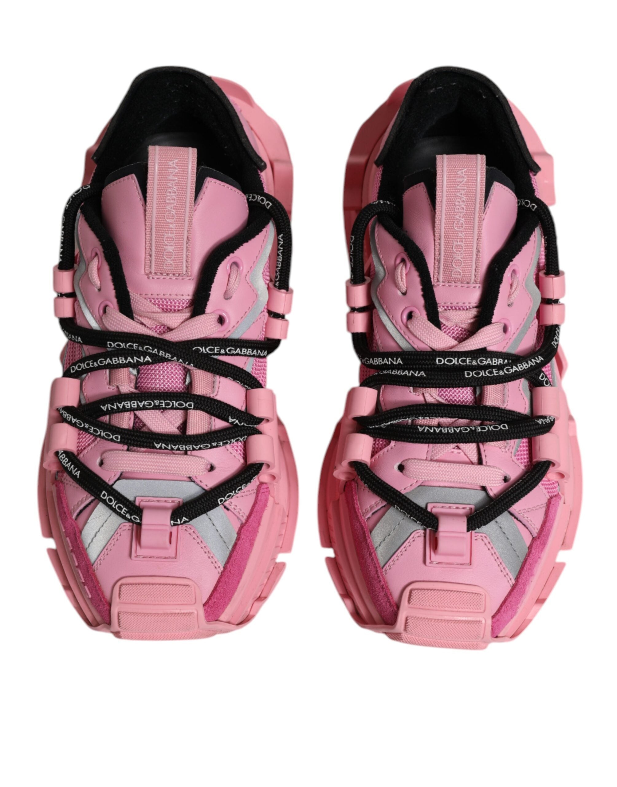 Dolce & Gabbana Pink Low Top Space Women Sneakers Women's Shoes (Pre-Owned)