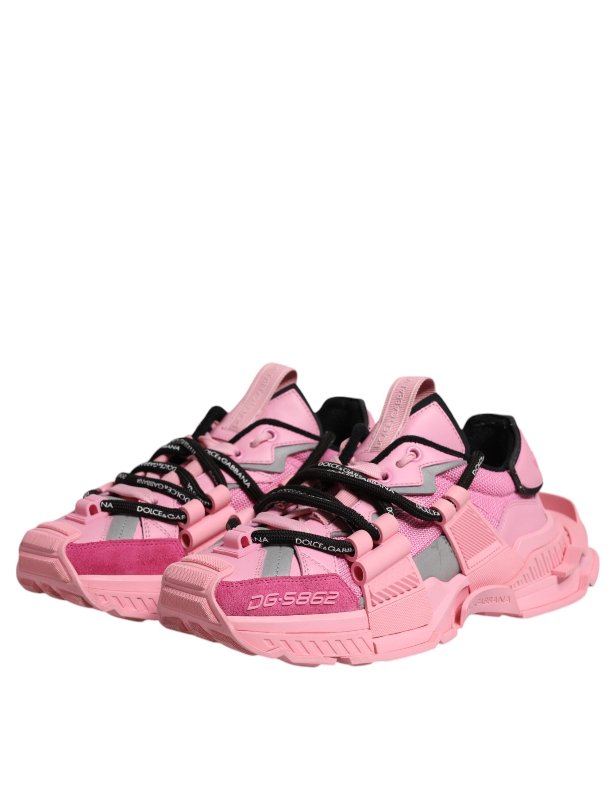 Dolce & Gabbana Pink Low Top Space Women Sneakers Women's Shoes (Pre-Owned)