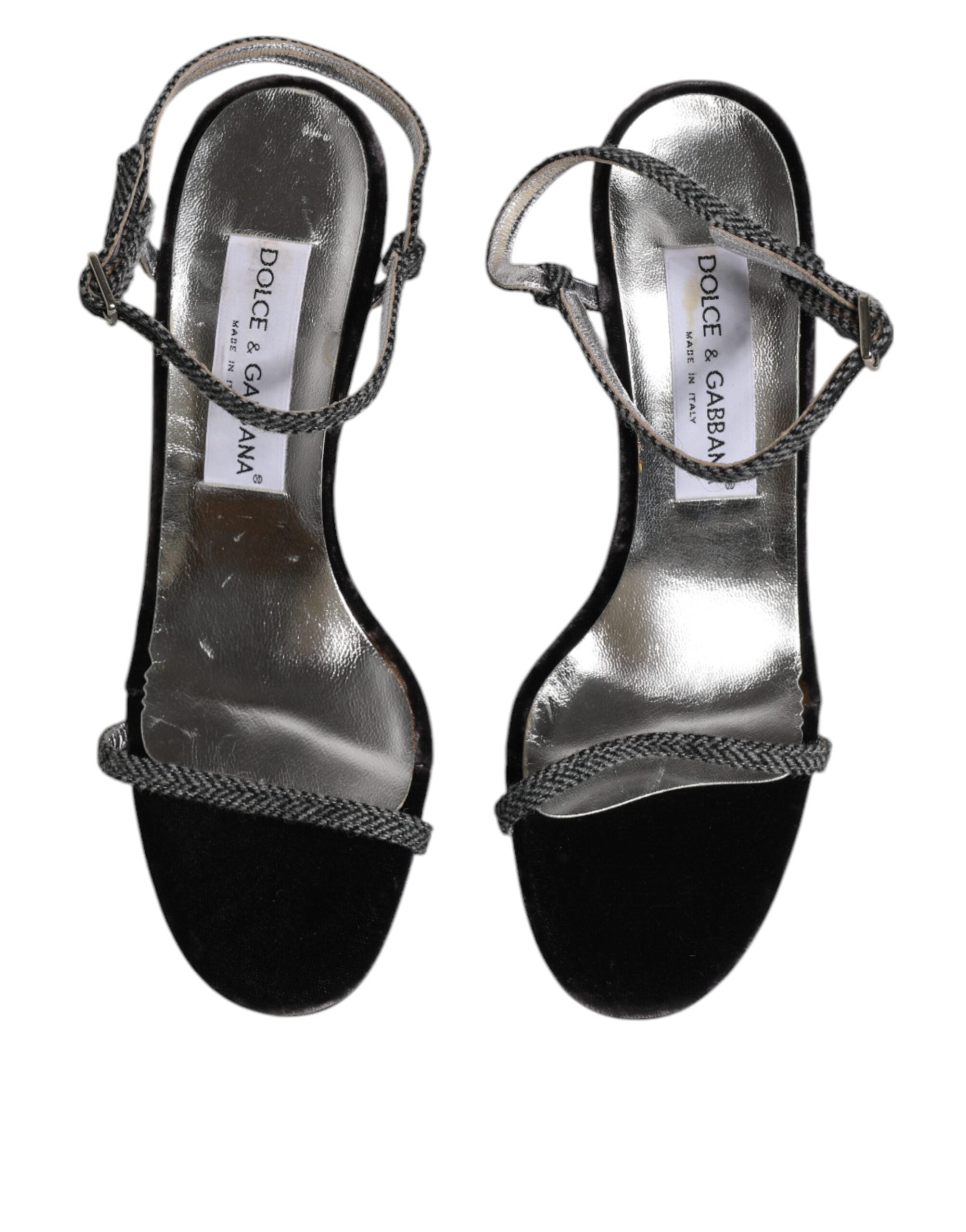 Dolce & Gabbana Black Ankle Strap High Heels Sandals Women's Shoes (Pre-Owned)