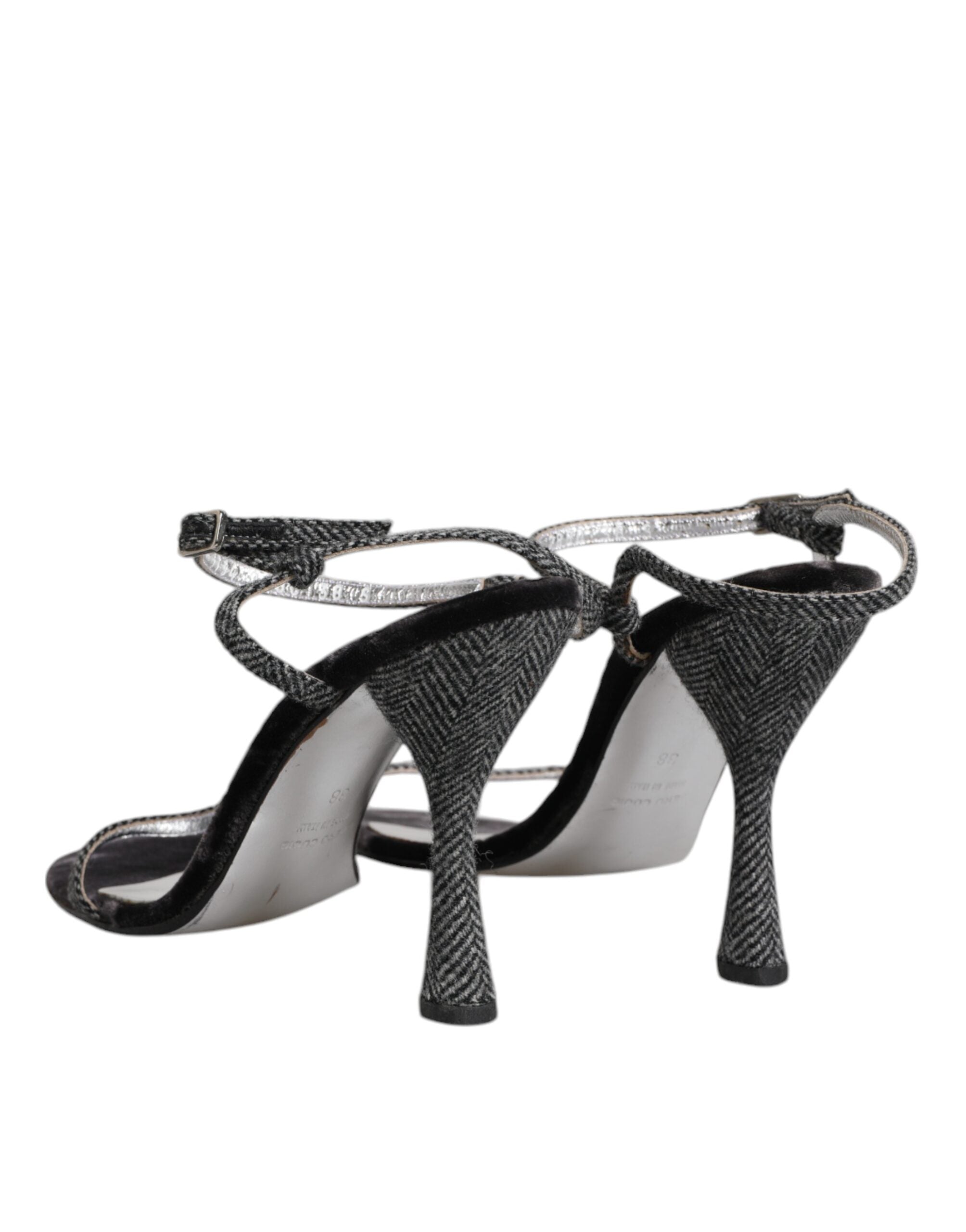 Dolce & Gabbana Black Ankle Strap High Heels Sandals Women's Shoes (Pre-Owned)