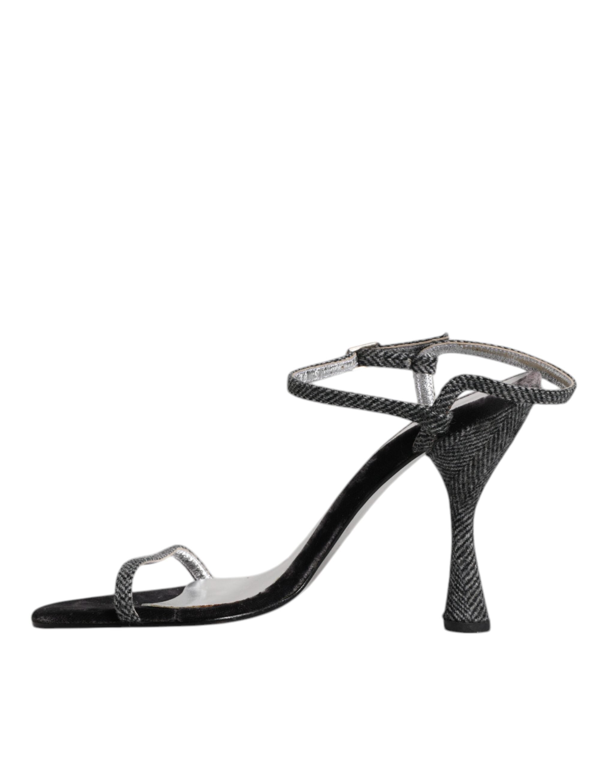 Dolce & Gabbana Black Ankle Strap High Heels Sandals Women's Shoes (Pre-Owned)
