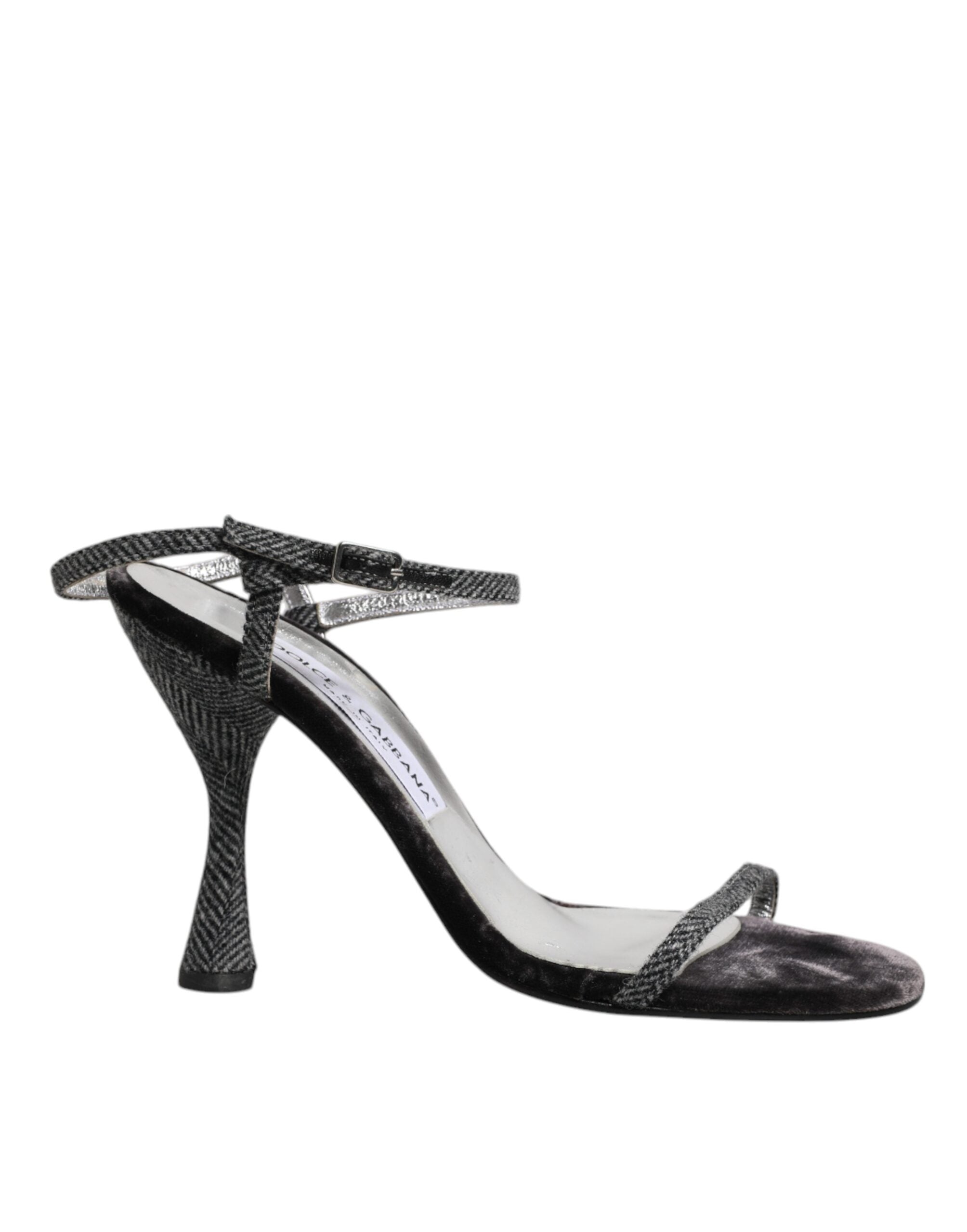 Dolce & Gabbana Black Ankle Strap High Heels Sandals Women's Shoes (Pre-Owned)