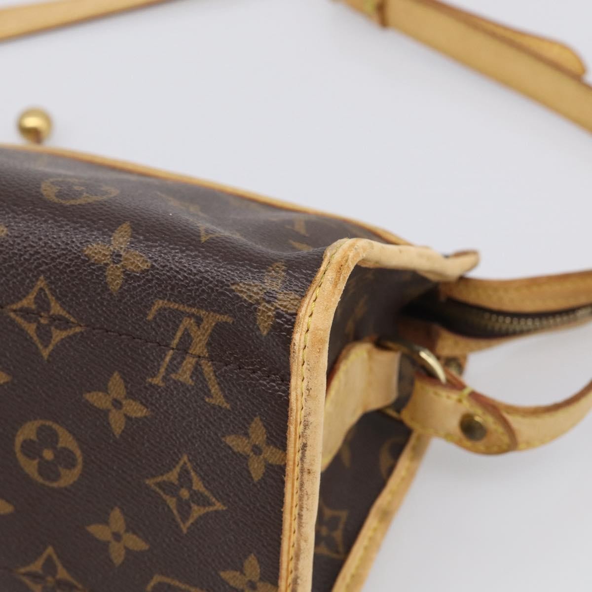 Louis Vuitton Popincourt Monogram Canvas Brown Canvas Shoulder Bag Bag (Pre-Owned)