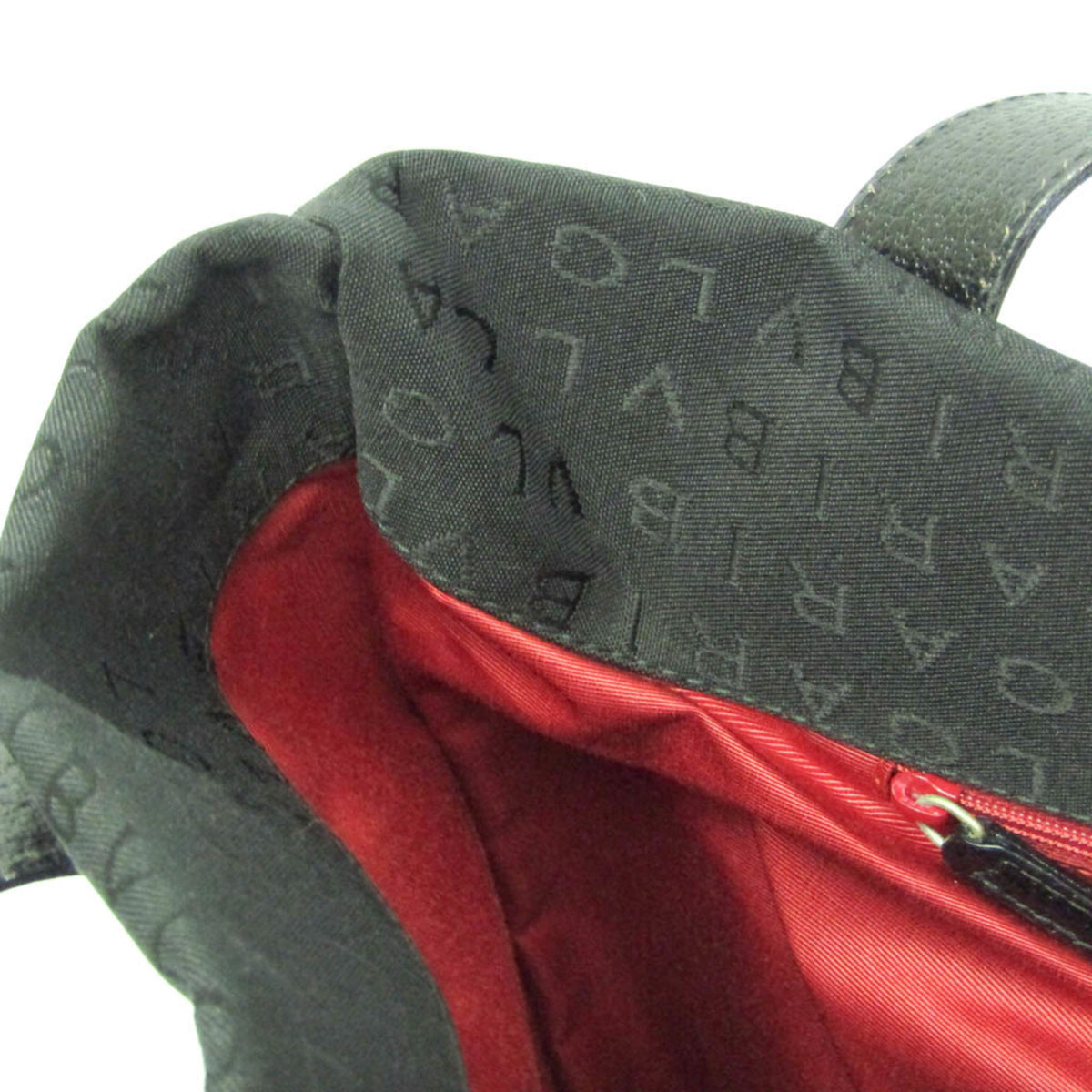 Bvlgari Logomania Canvas Black Canvas Tote Bag Bag (Pre-Owned)