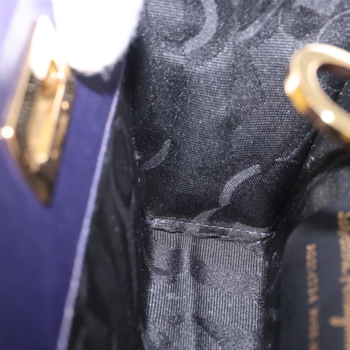 Salvatore Ferragamo Vintage Gancini Chain Suede Purple Suede Shoulder Bag Bag (Pre-Owned)