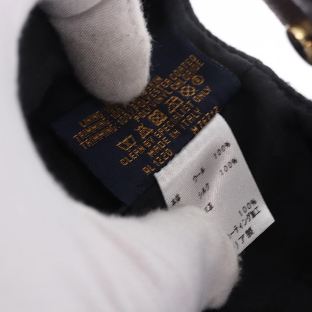 Louis Vuitton Carry On Baseball Cap Monogram Wool And Leather Black Wool Head Accessory Accessory (Pre-Owned)