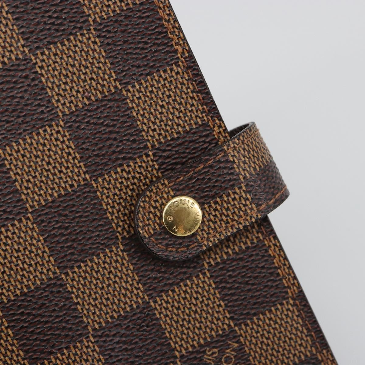 Louis Vuitton Ring Agenda Cover Damier Brown Canvas Briefcase Bag (Pre-Owned)