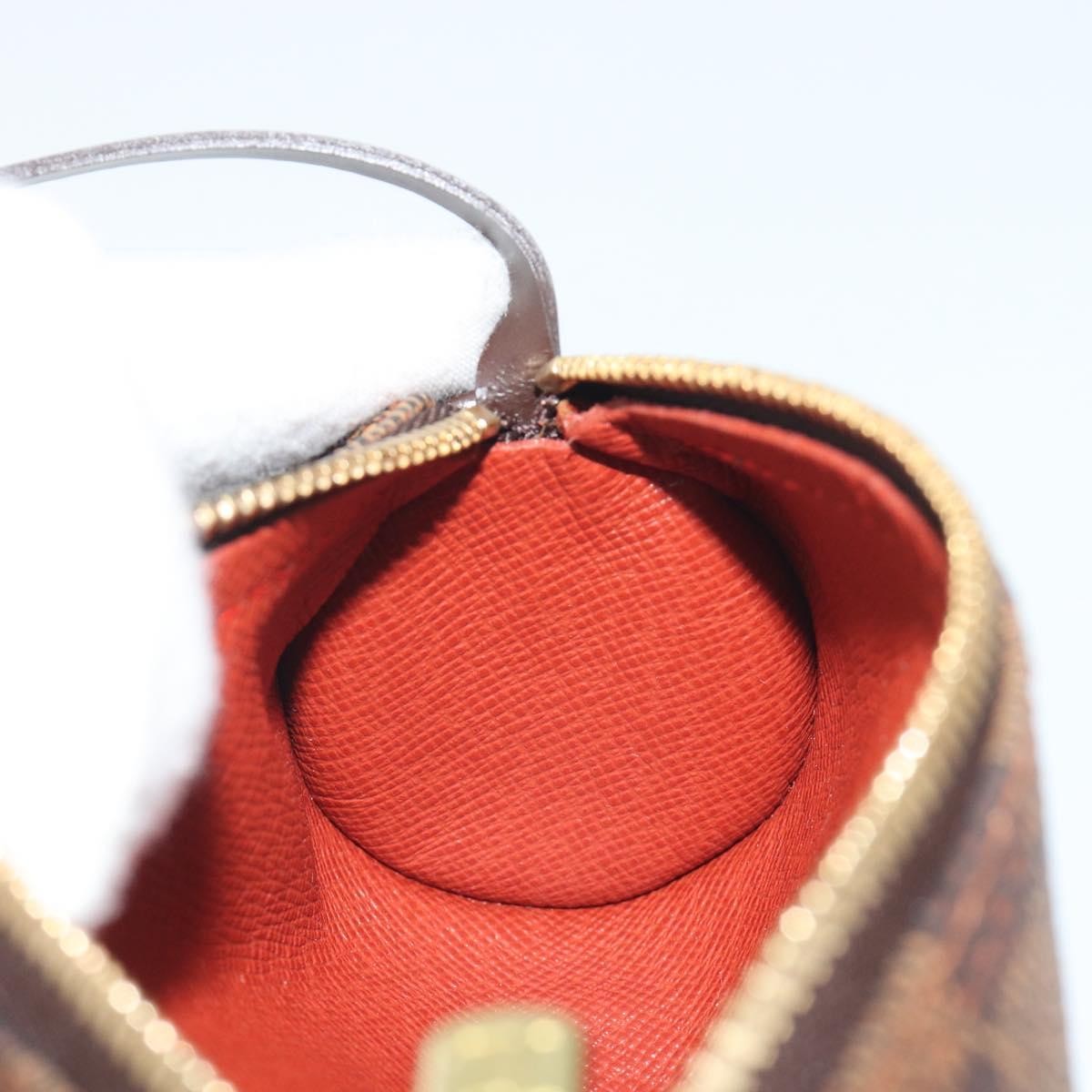 Louis Vuitton Papillon Pochette Damier Brown Canvas Clutche & Pouche Bag (Pre-Owned)