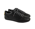 Saint Laurent Men's Black Leather Signature Court Lips Sneaker (41 EU / 8 US)