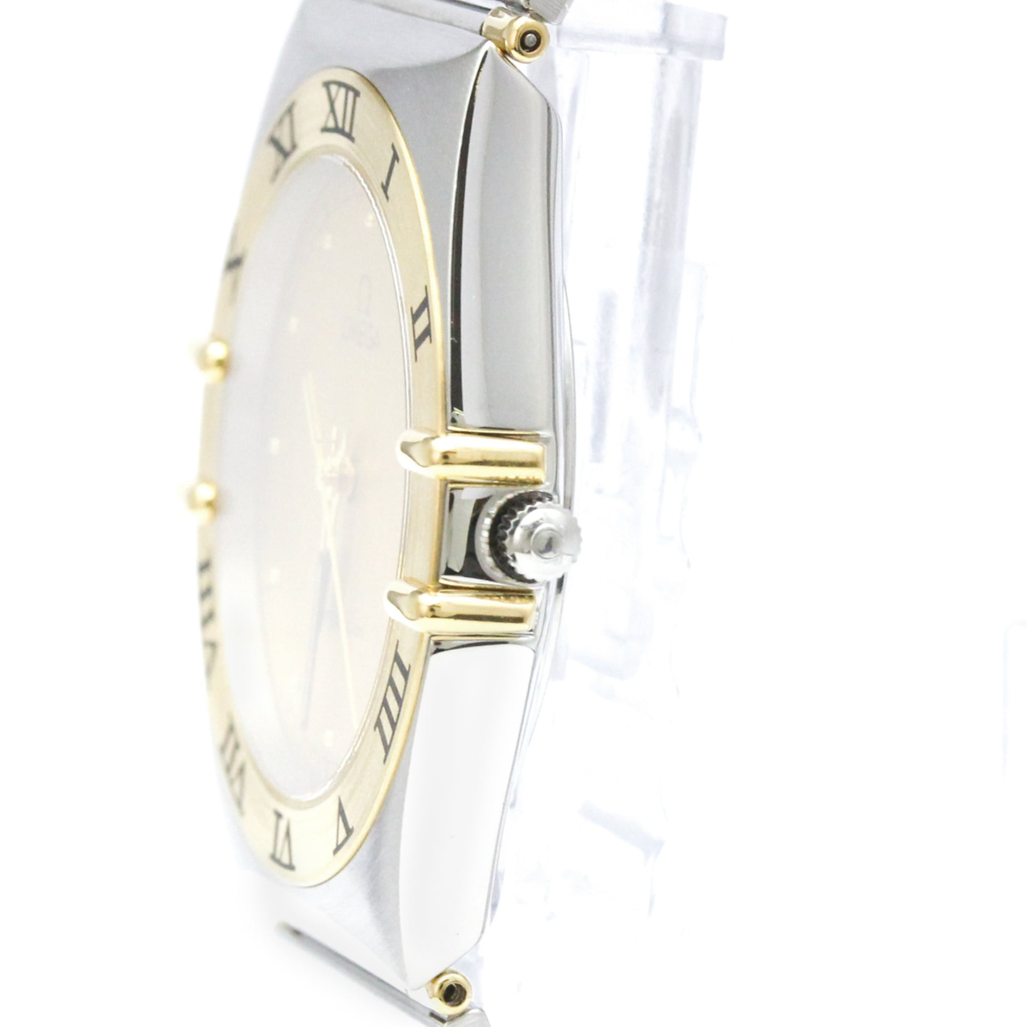 Omega Constellation Quartz Stainless Steel And Yellow Gold Watch (Pre-Owned)