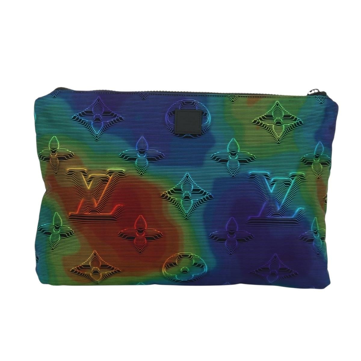Louis Vuitton Reversible Limited Edition 2054 Monogram Textile Multicolour Nylon Clutche & Pouche Bag (Pre-Owned)