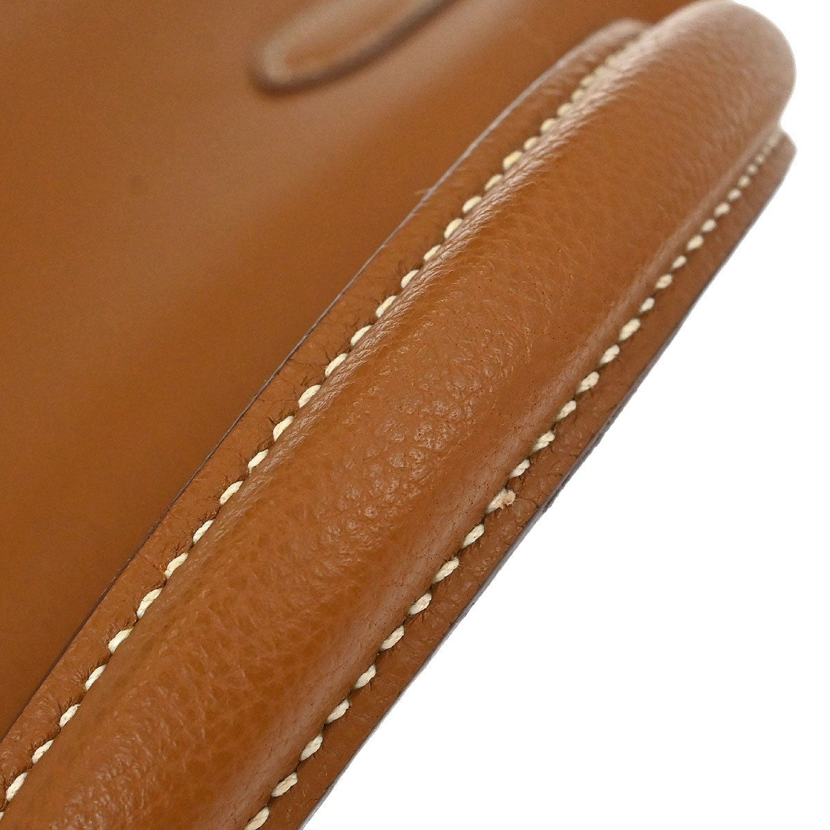 Hermes Kelly Brown Togo With Palladium Hardware Brown Leather Handbag (Pre-Owned)