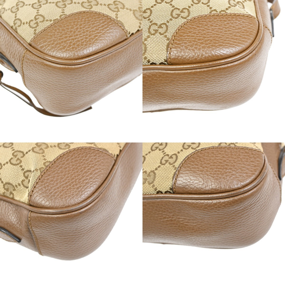 Gucci Bree Disco Gg Canvas With Leather Brown Canvas Crossbody Bag Bag (Pre-Owned)
