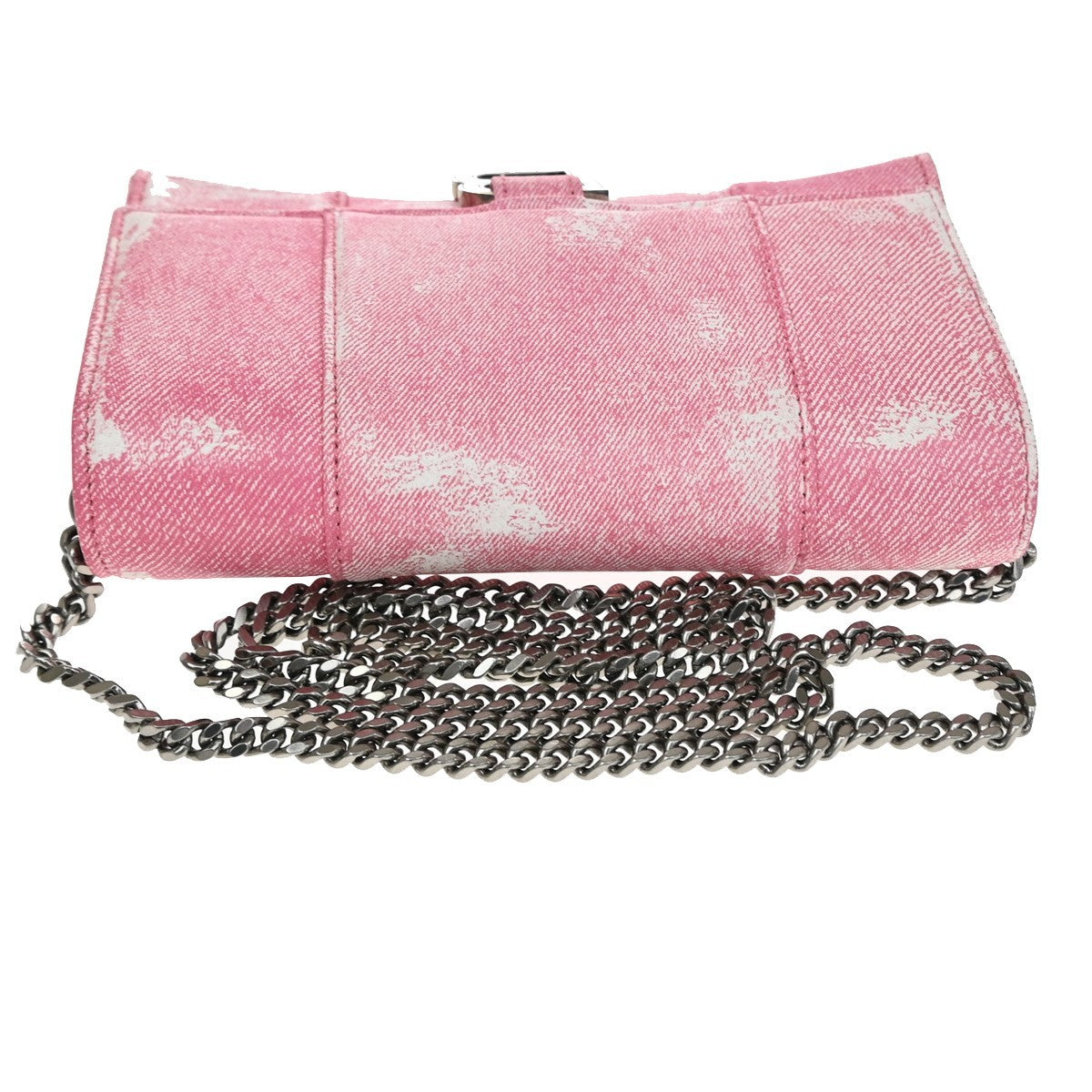 Balenciaga Hourglass Sling Leather Pink Leather Shoulder Bag Bag (Pre-Owned)