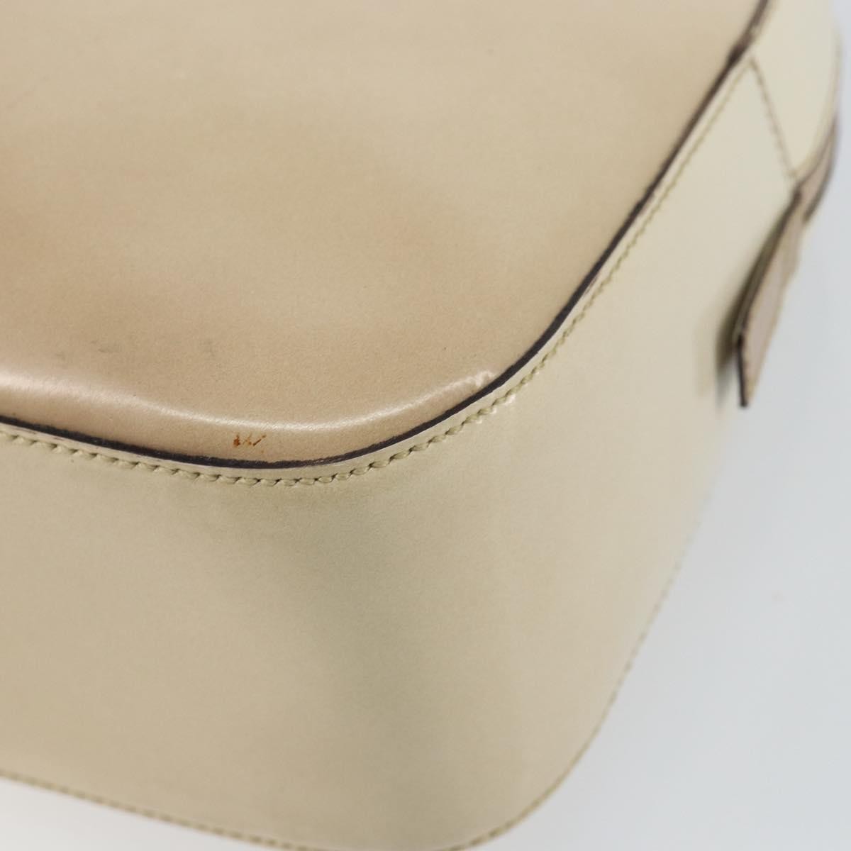 Prada Re-Edition 1995 Patent Leather Beige Patent_Leather Handbag (Pre-Owned)