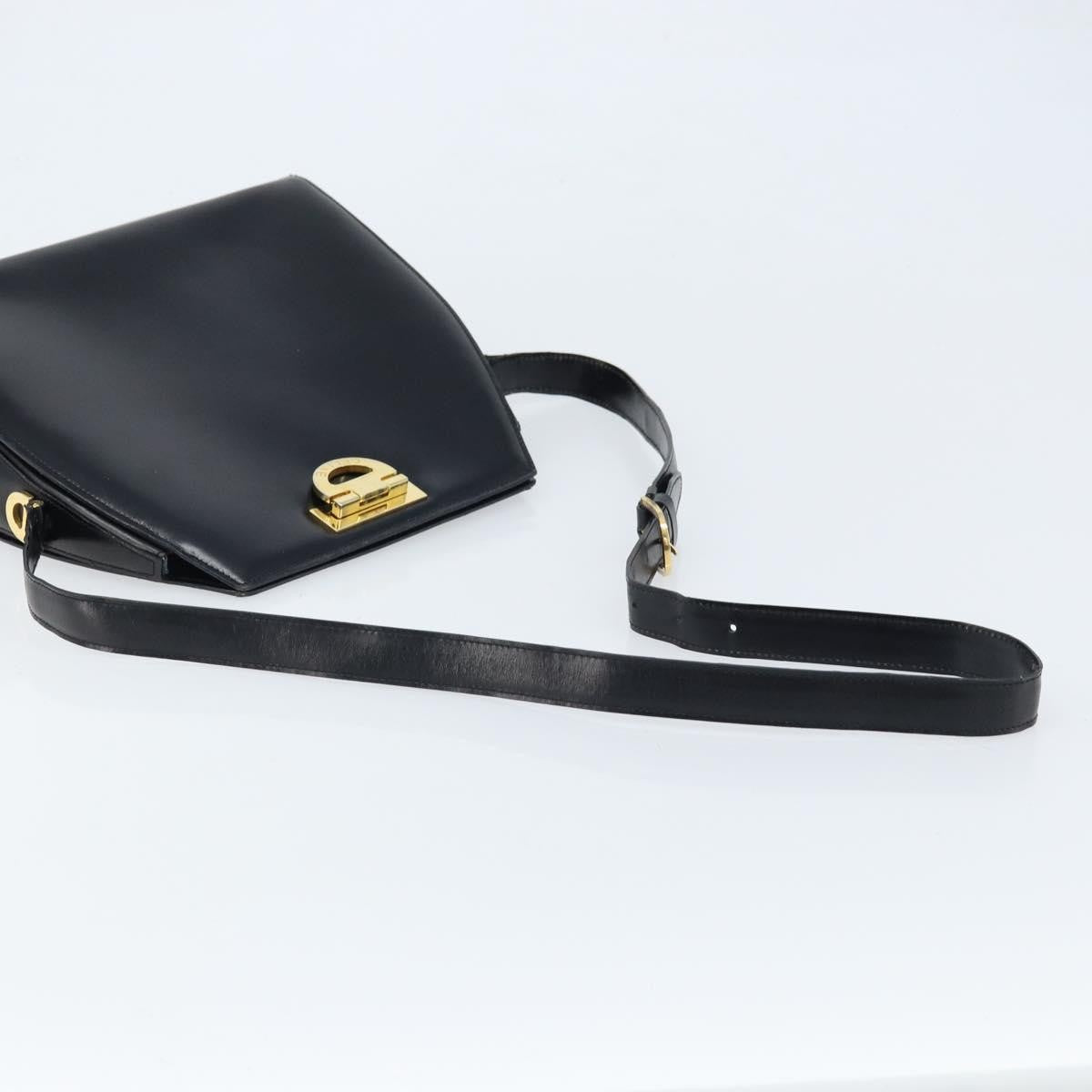 Celine Vintage Leather Black Leather Shoulder Bag Bag (Pre-Owned)