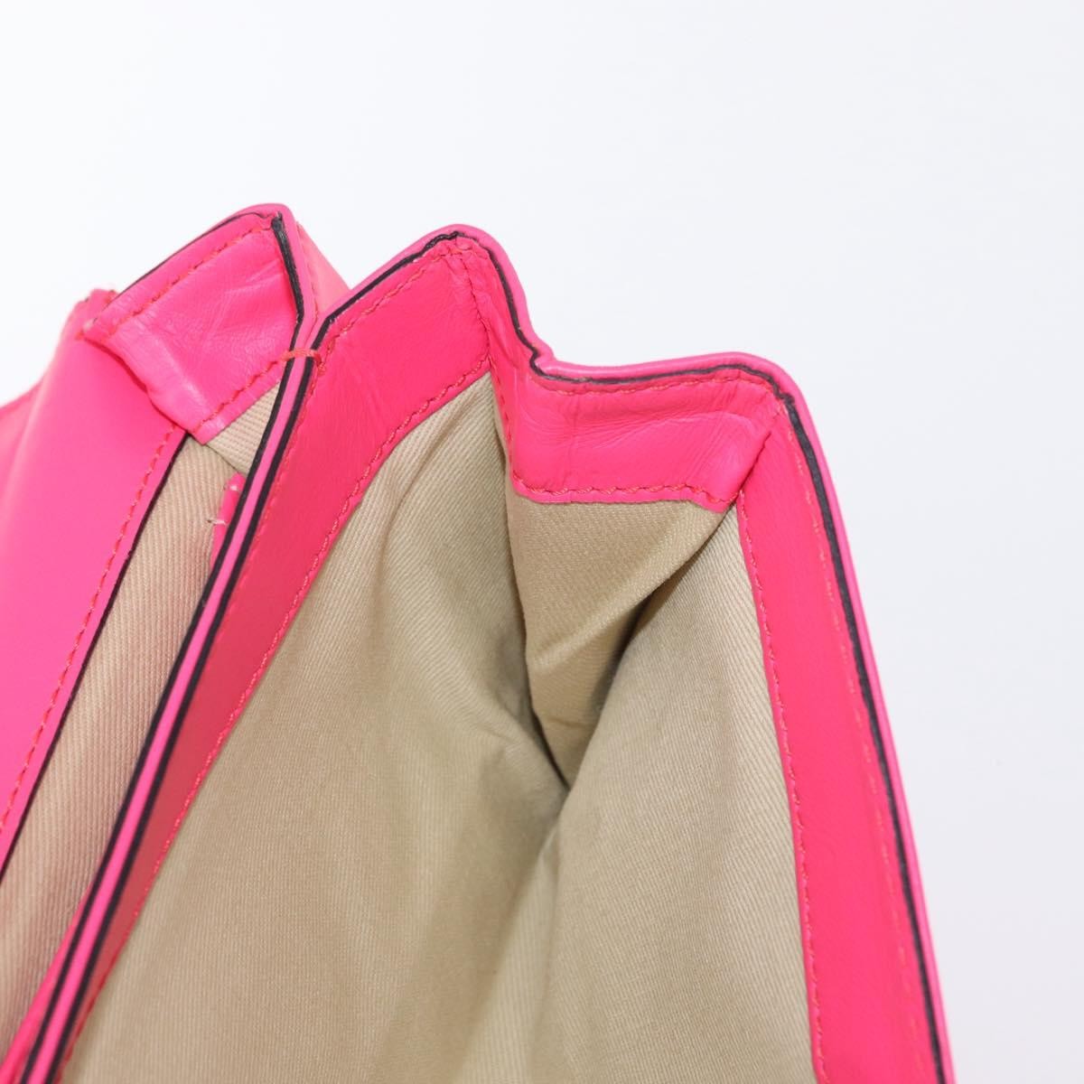 Valentino Garavani Va Va Voom Clutch Leather Pink Leather Shoulder Bag Bag (Pre-Owned)
