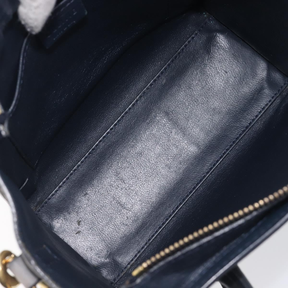 Celine Luggage Smooth Leather Navy Leather Handbag (Pre-Owned)