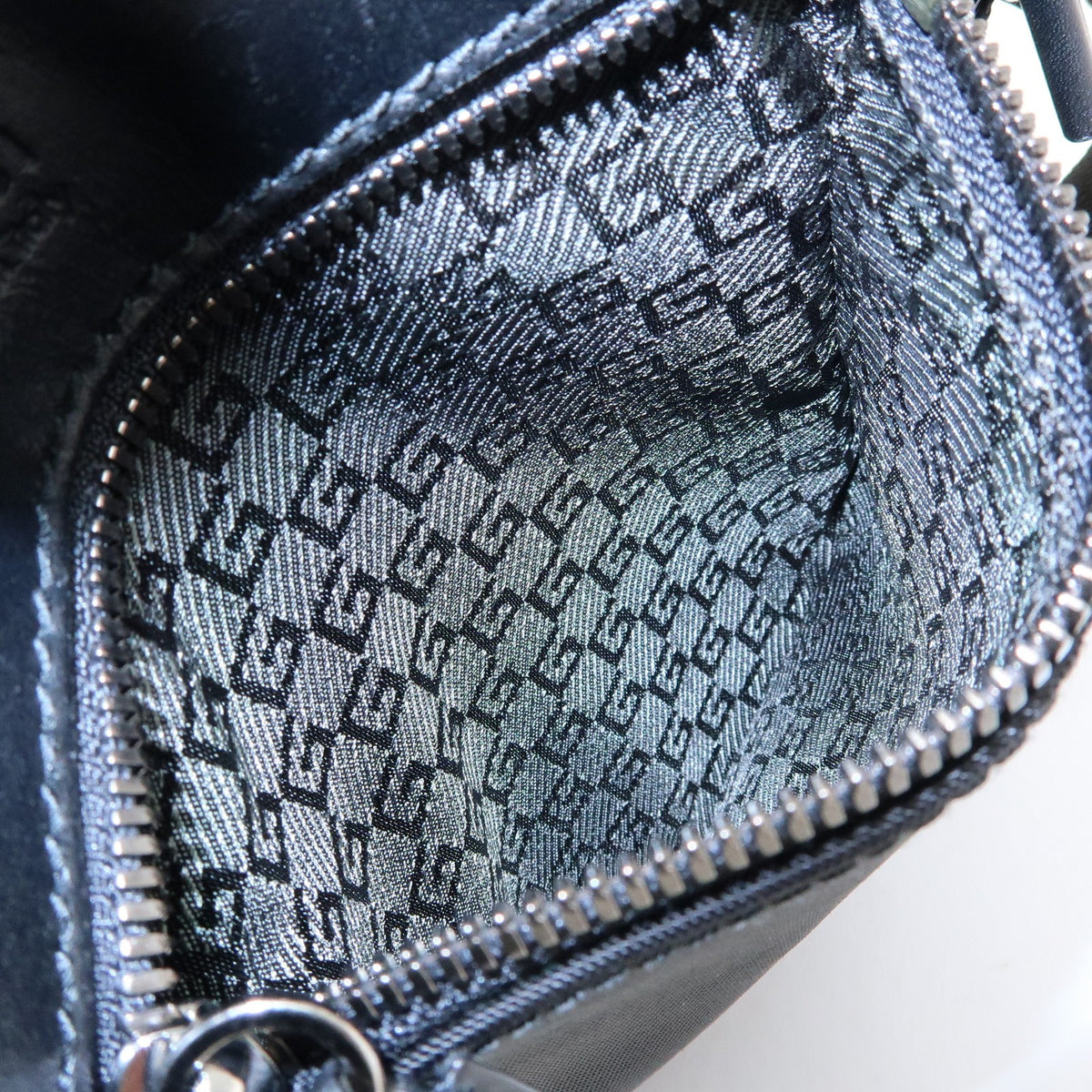 Gucci Shoulder Canvas Black Canvas Shoulder Bag Bag (Pre-Owned)
