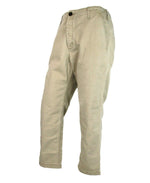 Gucci Men's Light Brown Washed Cotton Pant With Gucci Print on Back 489281 2028