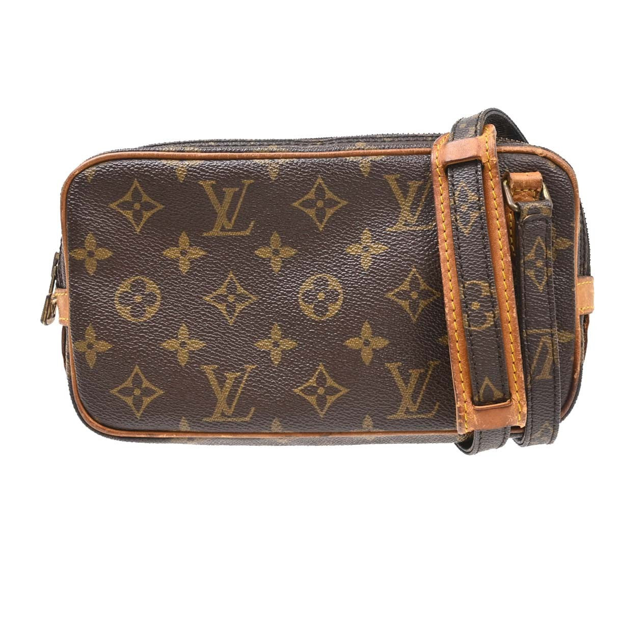 Louis Vuitton Pochette Marly Bandouliere Monogram Canvas Brown Canvas Shoulder Bag Bag (Pre-Owned)