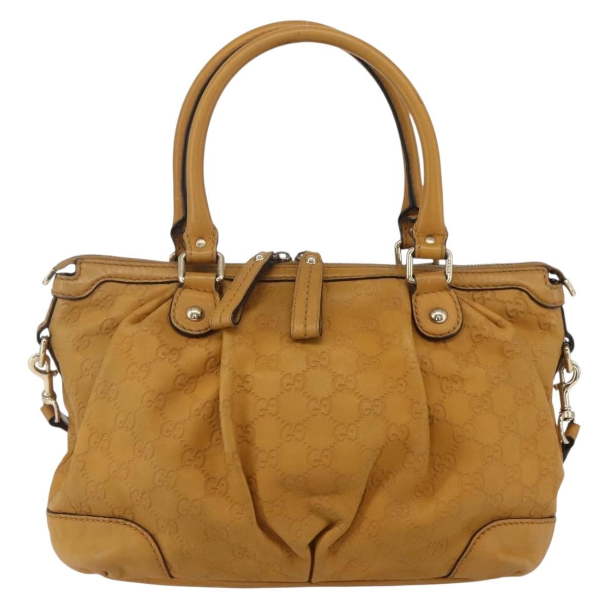 Gucci Sukey Top Handle Satchel Guccissima Leather Brown Leather Tote Bag Bag (Pre-Owned)