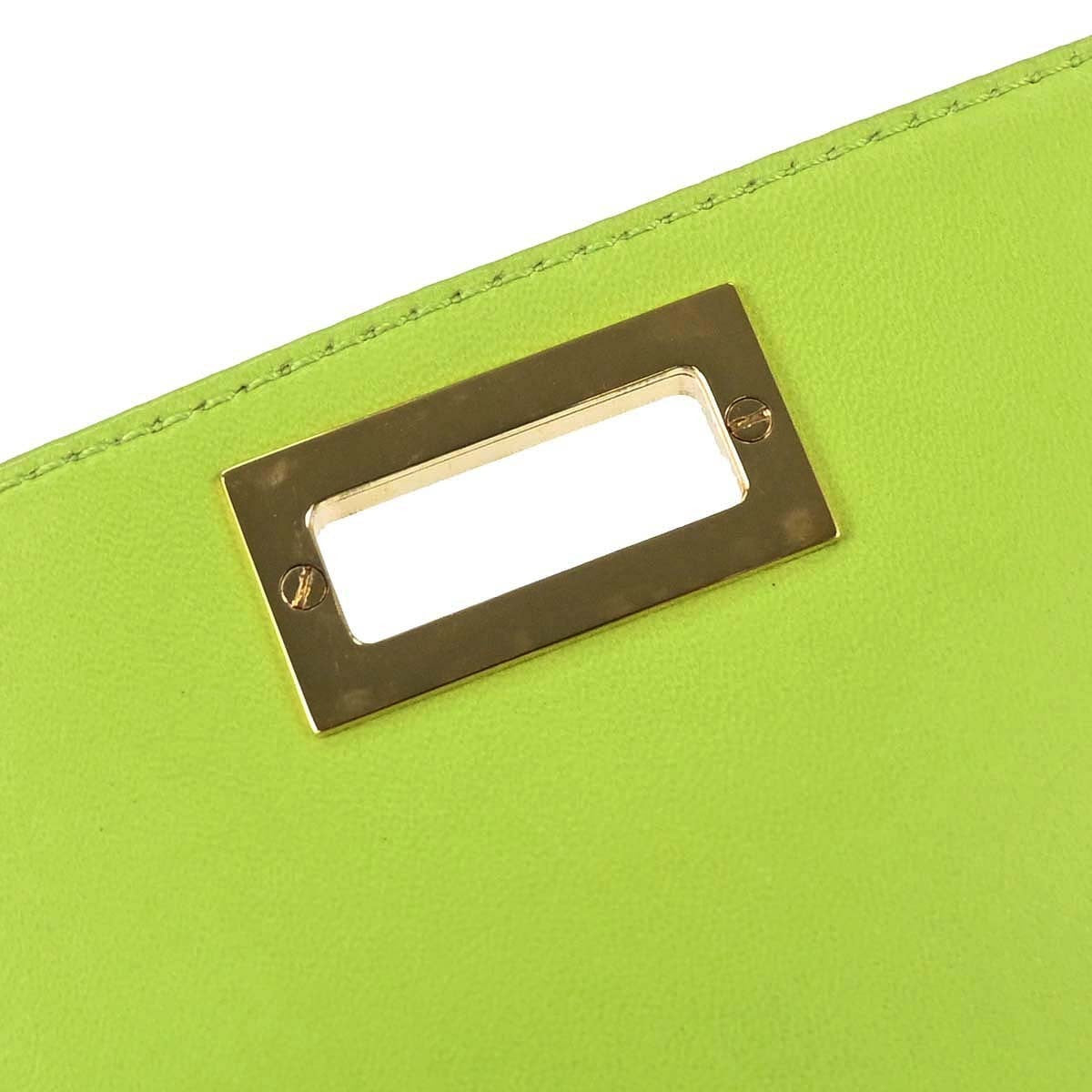 Chanel Chocolate Bar Mademoiselle Lock Chain Quilted Velvet Green Leather Shoulder Bag Bag (Pre-Owned)