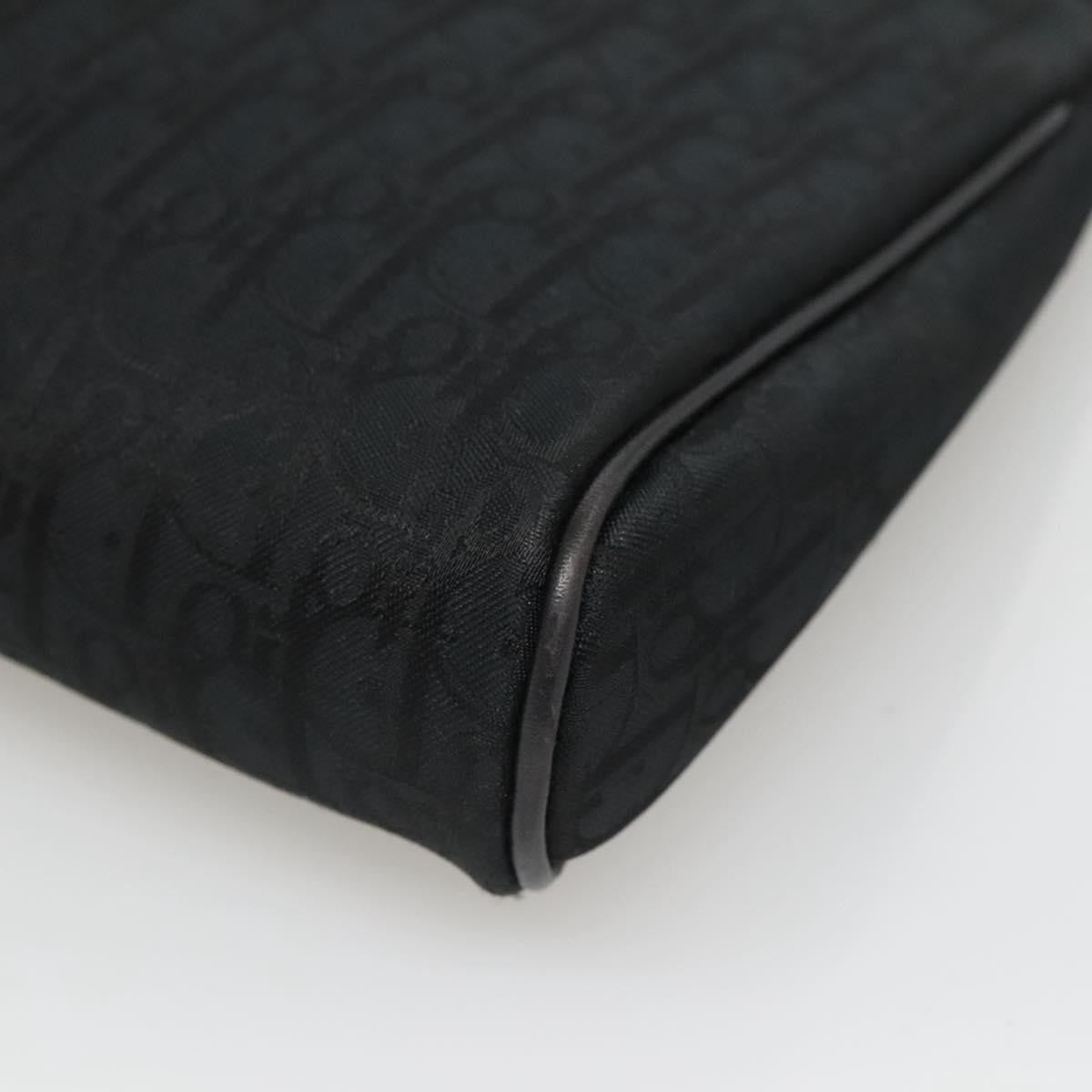 Christian Dior Trotter Diorissimo Canvas Black Canvas Clutche & Pouche Bag (Pre-Owned)