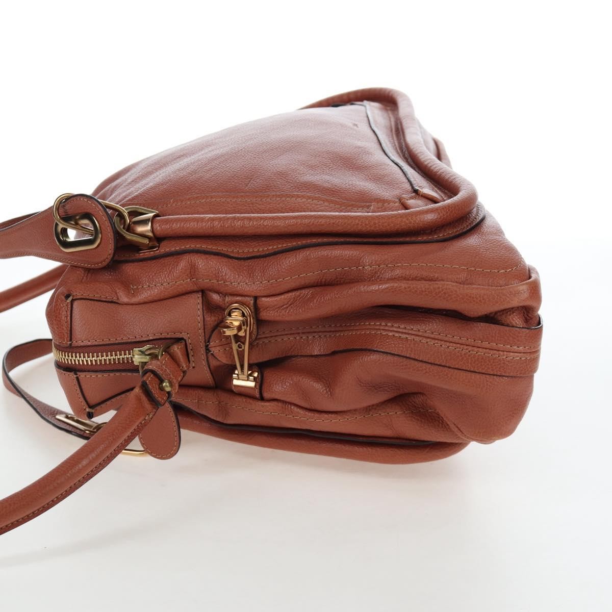 Chloe Paraty Quilted Leather Brown Leather Handbag (Pre-Owned)
