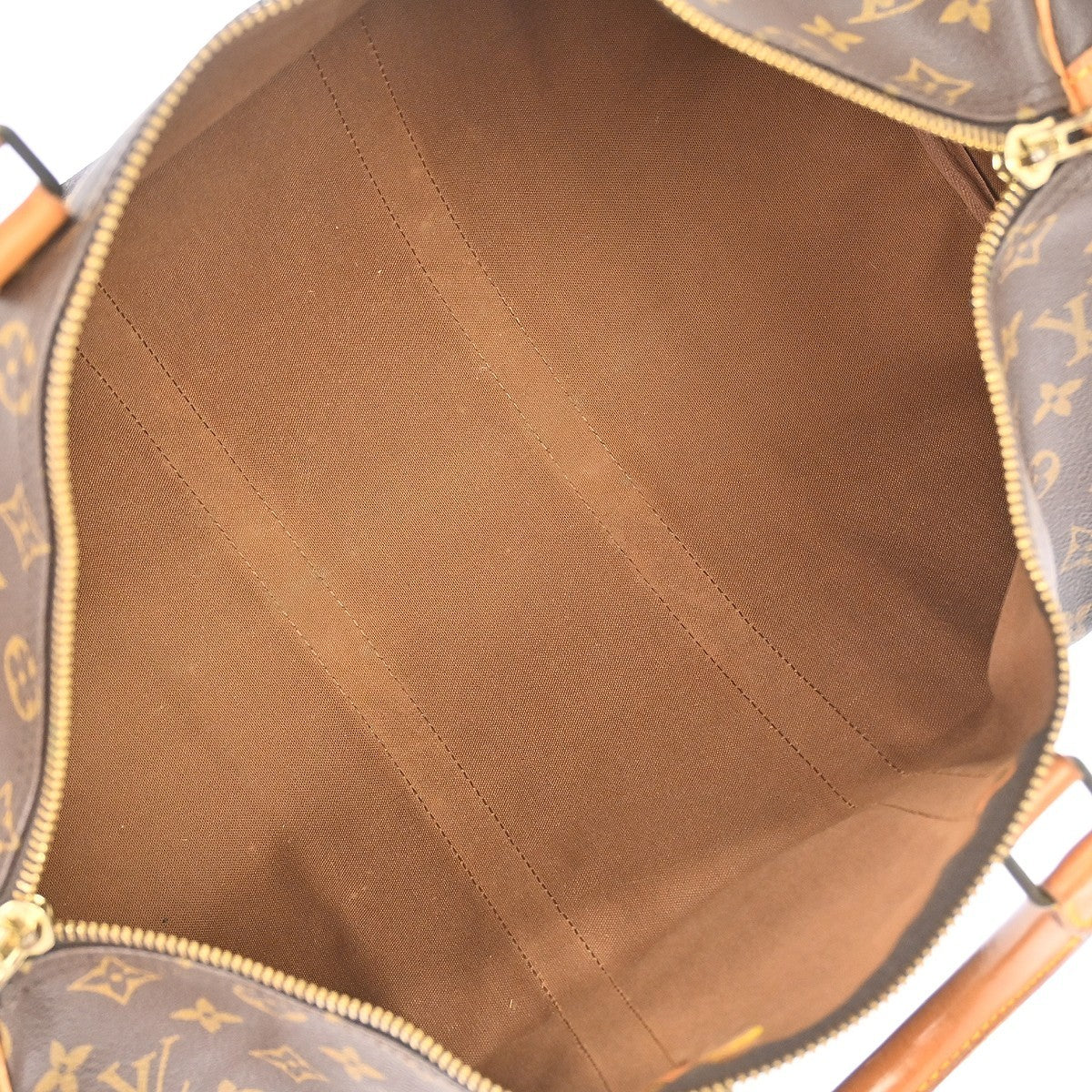 Louis Vuitton Keepall Bandouliere Monogram Canvas Brown Canvas Travel Bag Bag (Pre-Owned)
