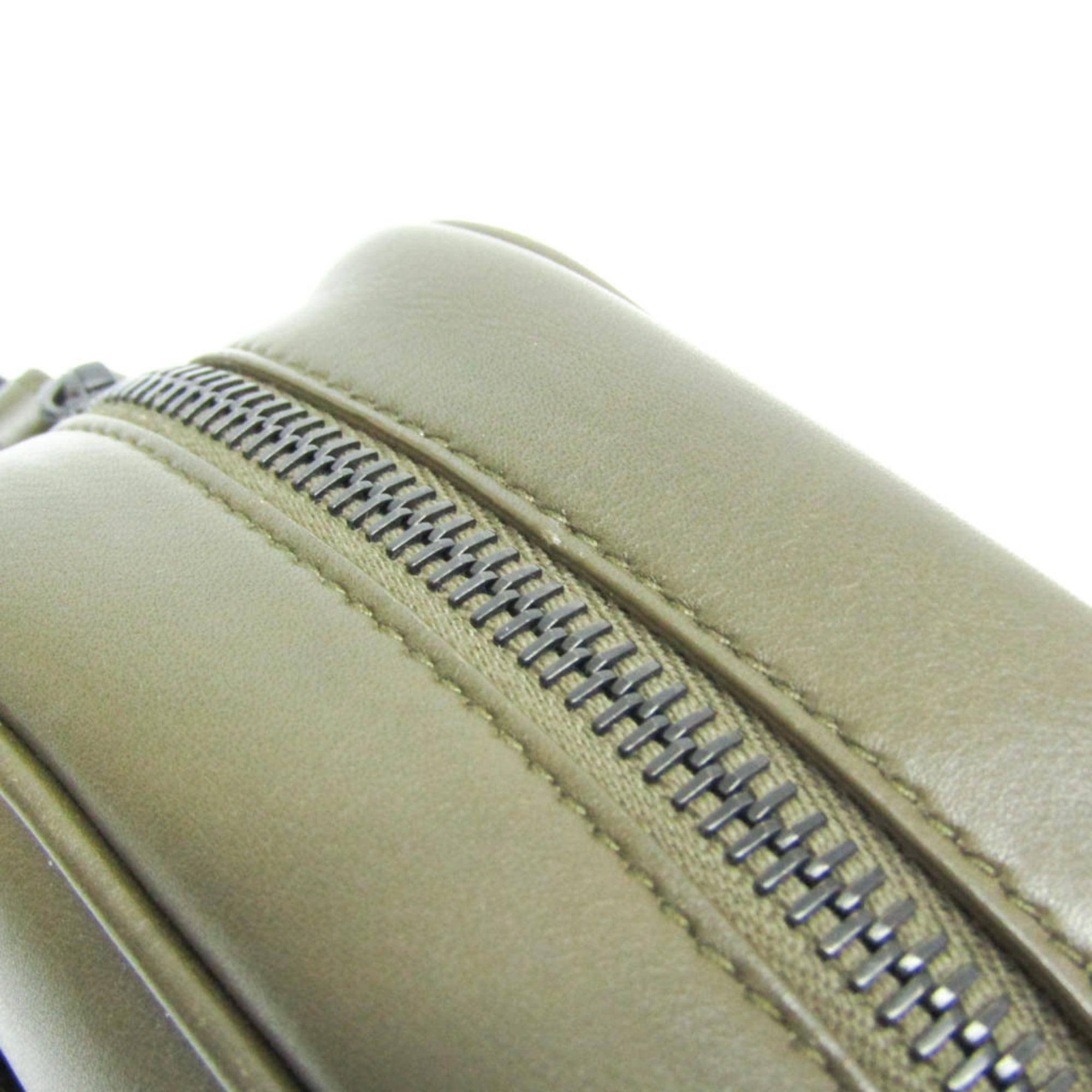 Bottega Veneta Crossbody Perforated Leggero Leather Khaki Leather Shoulder Bag Bag (Pre-Owned)