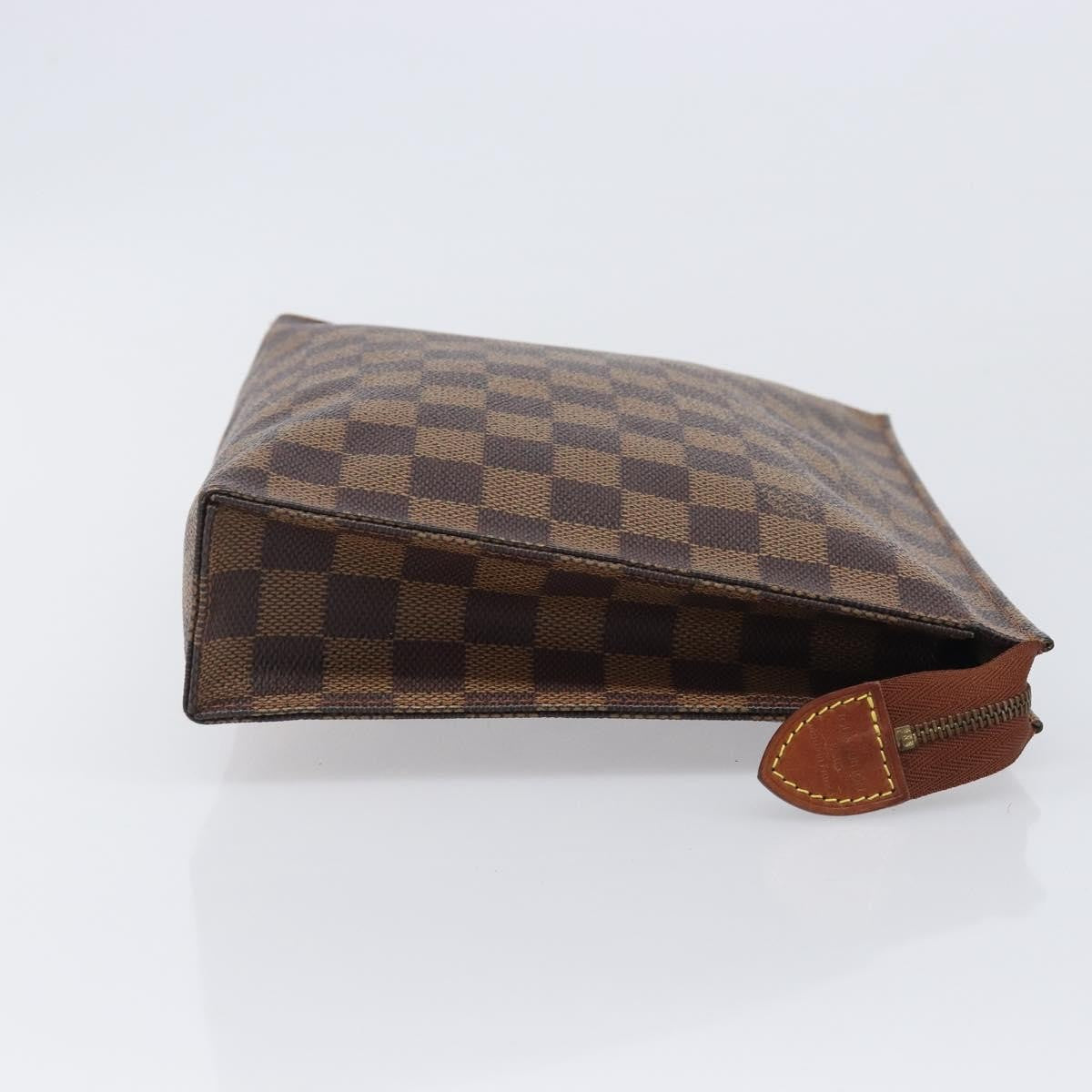 Louis Vuitton Toiletry Pouch Damier Brown Canvas Clutche & Pouche Bag (Pre-Owned)
