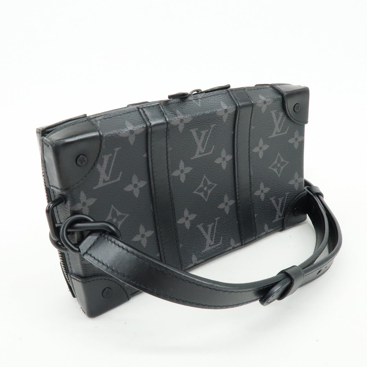 Louis Vuitton Soft Trunk Monogram Eclipse Canvas Black Canvas Wallets Accessory (Pre-Owned)