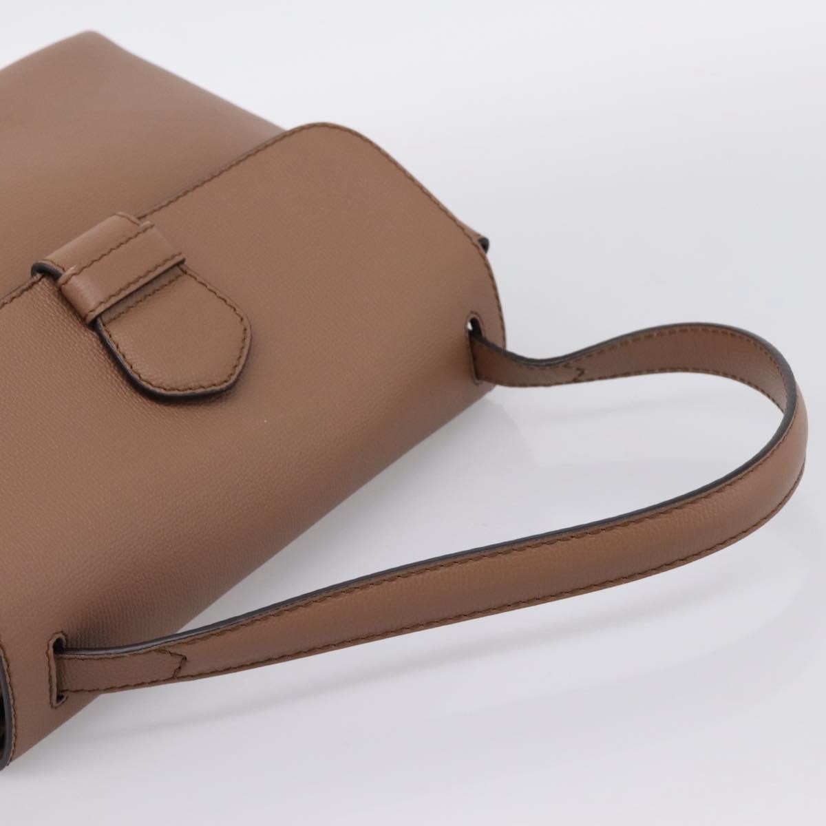 Burberry Camberley Top Handle Leather Brown Leather Shoulder Bag Bag (Pre-Owned)