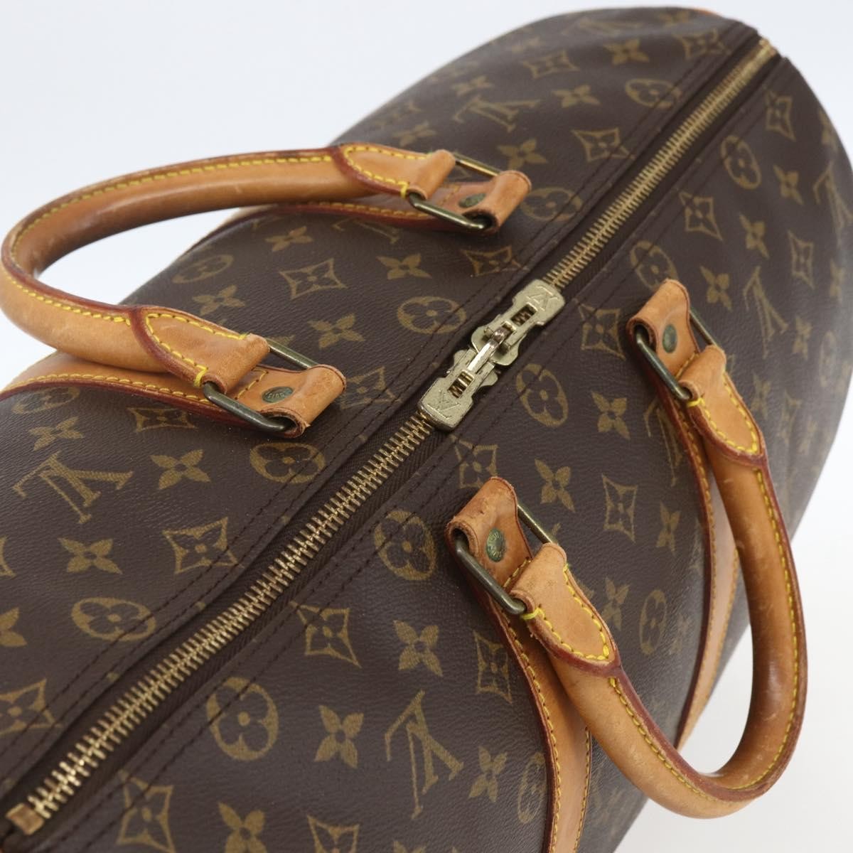 Louis Vuitton Keepall Monogram Canvas Brown Canvas Travel Bag Bag (Pre-Owned)
