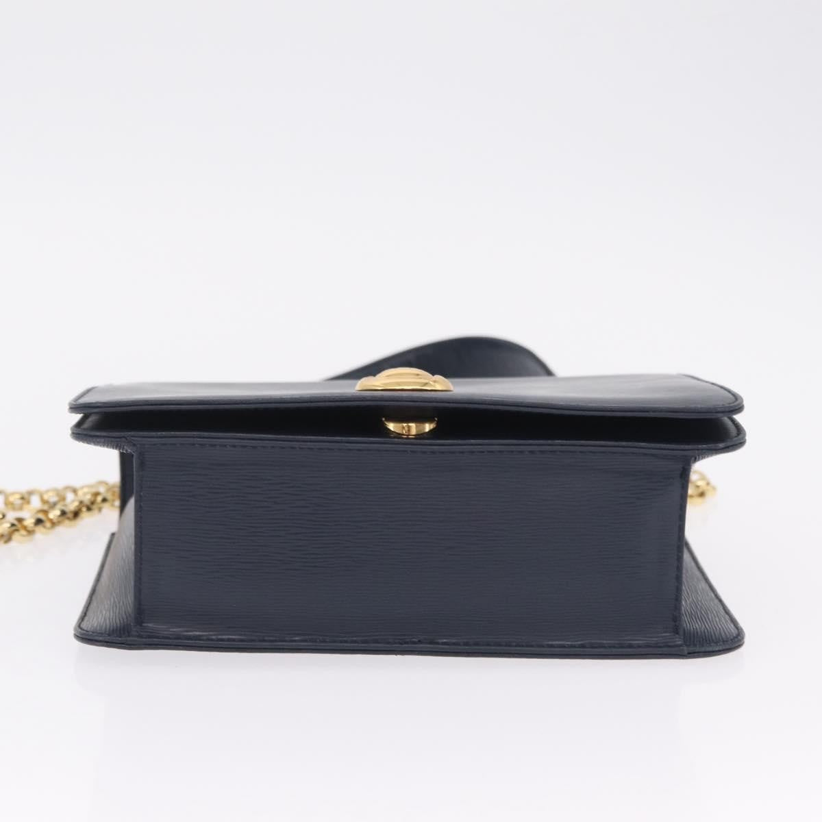 Chloe Shoulder Bag Leather Navy Leather Shoulder Bag Bag (Pre-Owned)