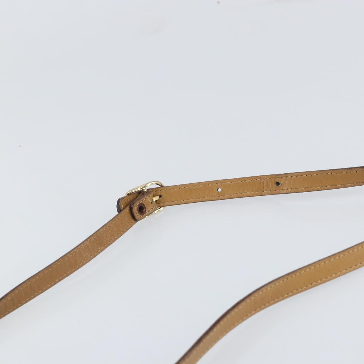 Celine Vintage Macadam Canvas And Leather Beige Canvas Shoulder Bag Bag (Pre-Owned)
