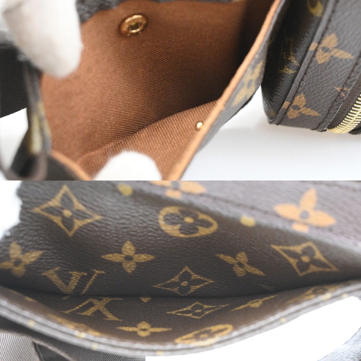 Louis Vuitton Geronimos Monogram Brown Canvas Clutche & Pouche Bag (Pre-Owned)
