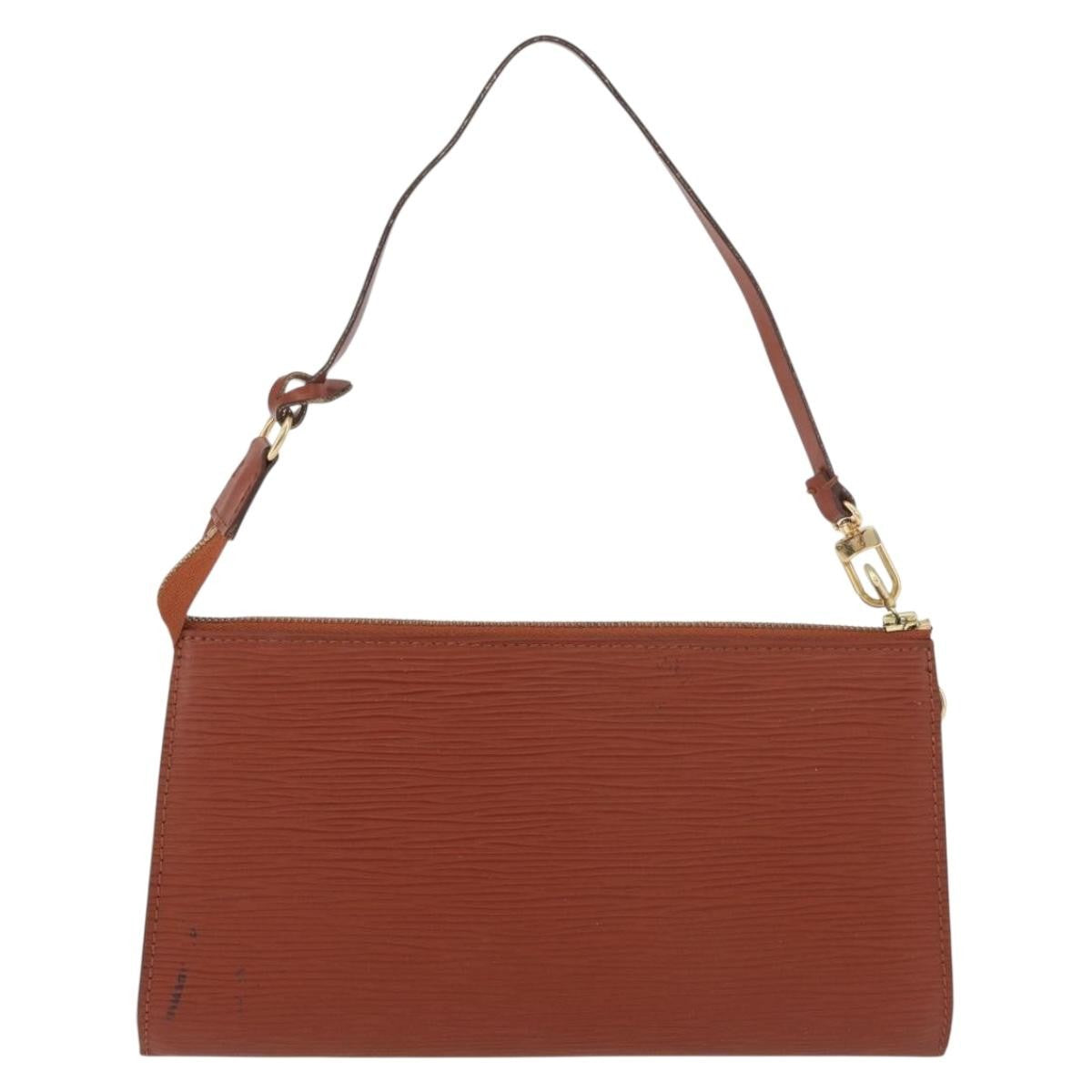 Louis Vuitton Pochette Accessoires Epi Leather Brown Leather Clutche & Pouche Bag (Pre-Owned)