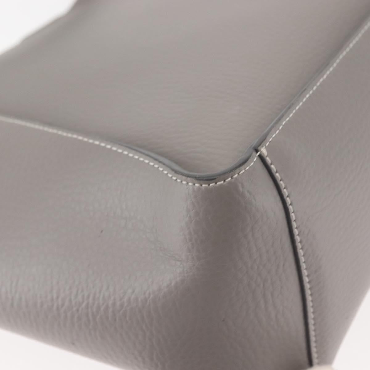 Stella Mccartney Alter Tote Leather Gray Leather Tote Bag Bag (Pre-Owned)