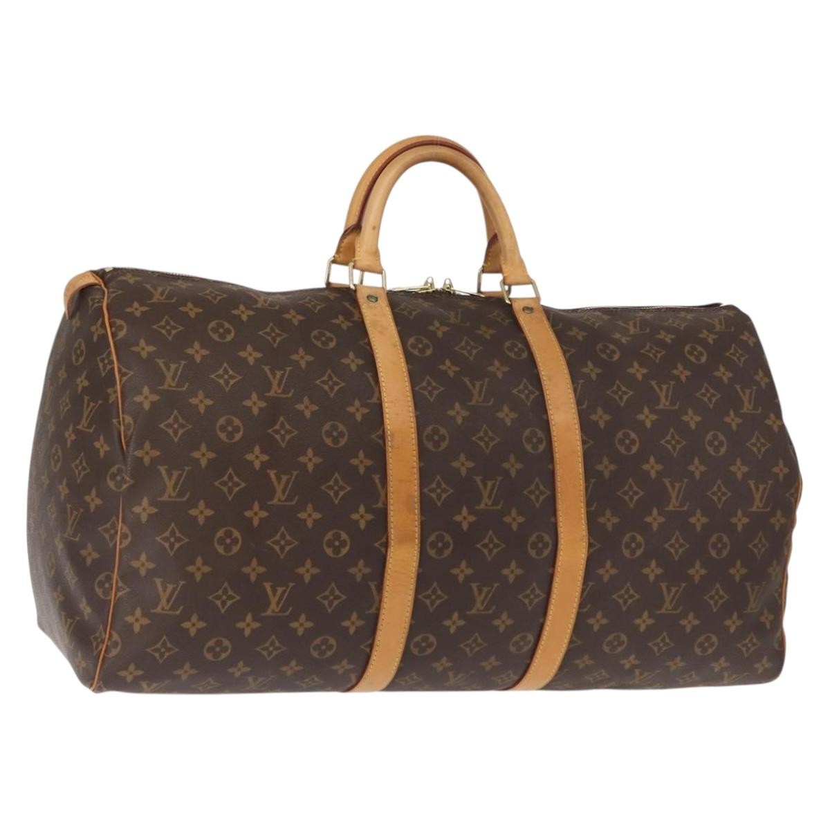 Louis Vuitton Keepall Monogram Canvas Brown Canvas Travel Bag Bag (Pre-Owned)