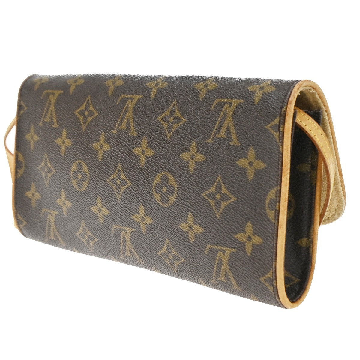 Louis Vuitton Twin Monogram Canvas Brown Canvas Clutche & Pouche Bag (Pre-Owned)