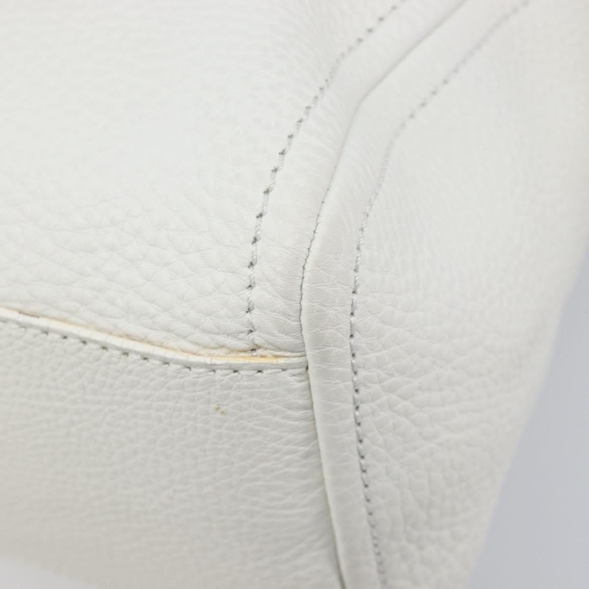 Celine Handbag Leather White Leather Handbag (Pre-Owned)