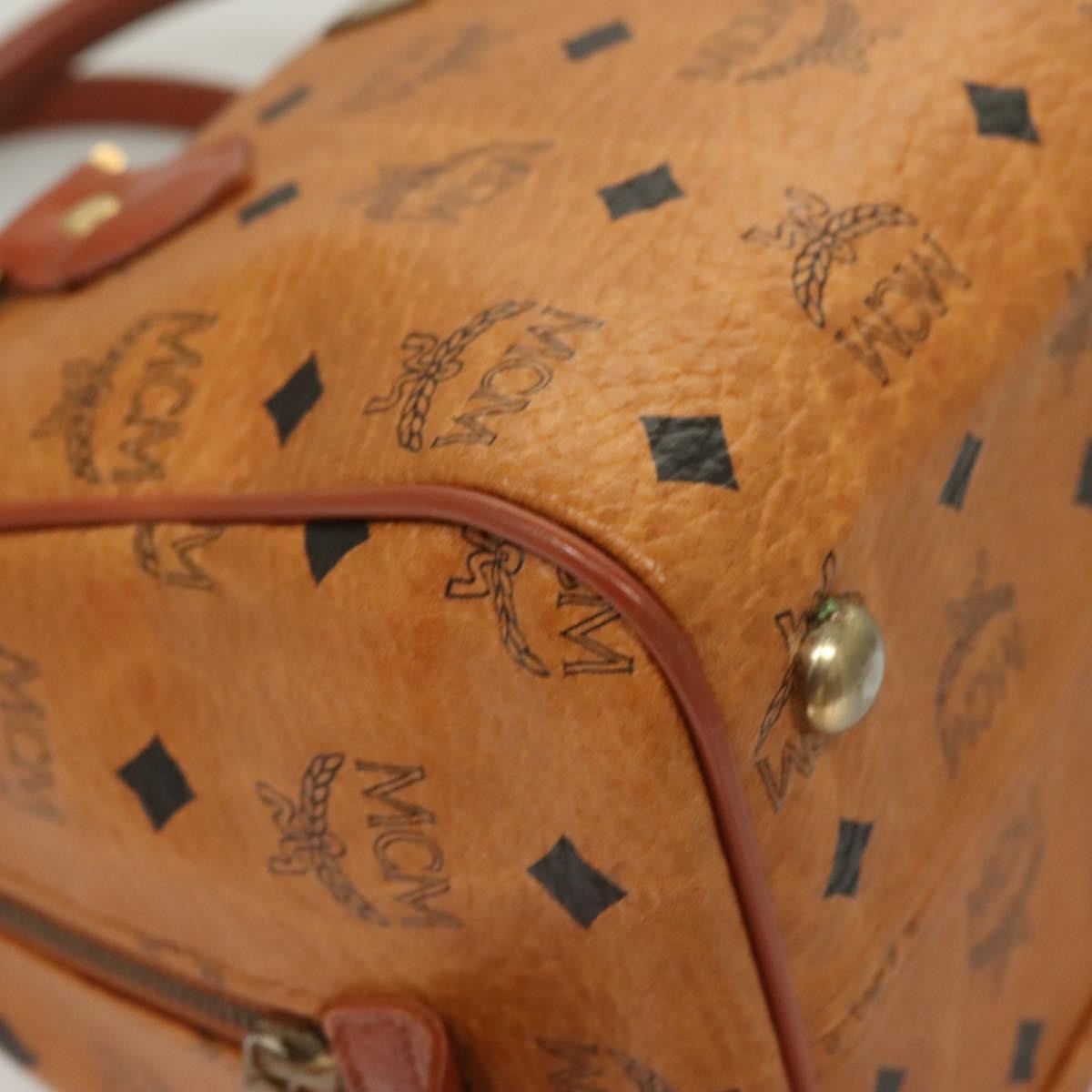 MCM Visetos Canvas And Leather Brown Canvas Bag (Pre-Owned)