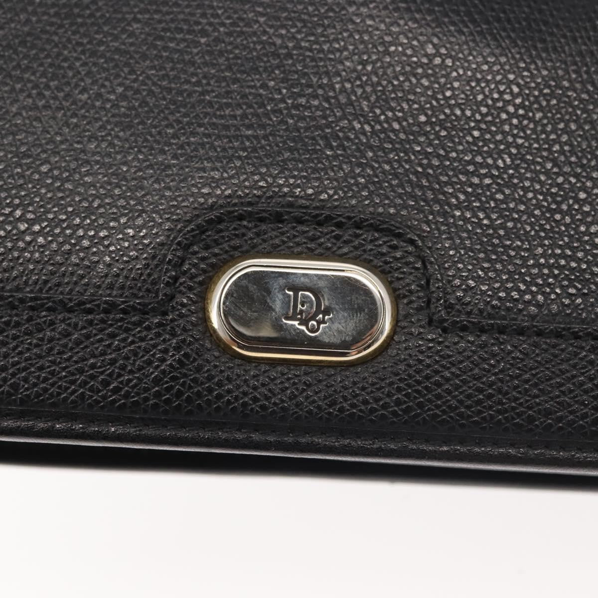 Christian Dior Vintage Leather Black Leather Shoulder Bag Bag (Pre-Owned)