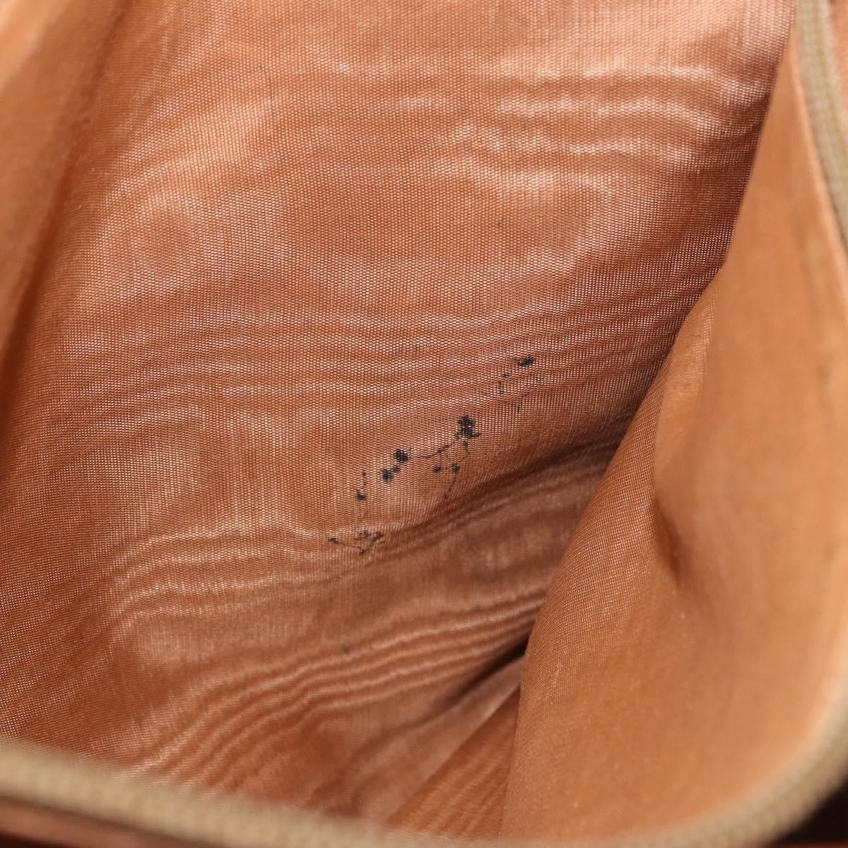 Celine Vintage Macadam Canvas Brown Canvas Handbag (Pre-Owned)